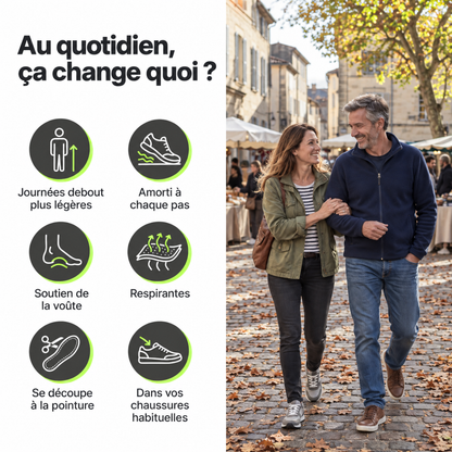 Soulagez vos pieds avant la fin de la journée